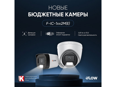 Новинка в iFLOW: бюджетные камеры с гибридной подсветкой и детекцией человека.